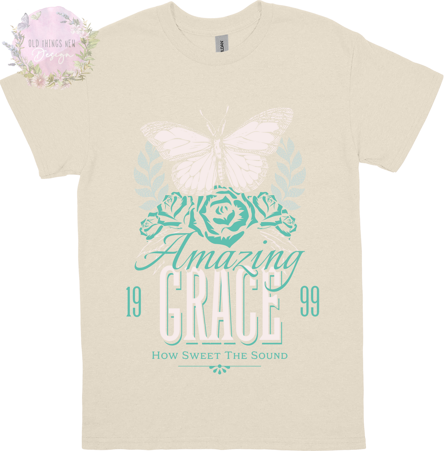 Amazing Grace (White) Adults T-Shirt