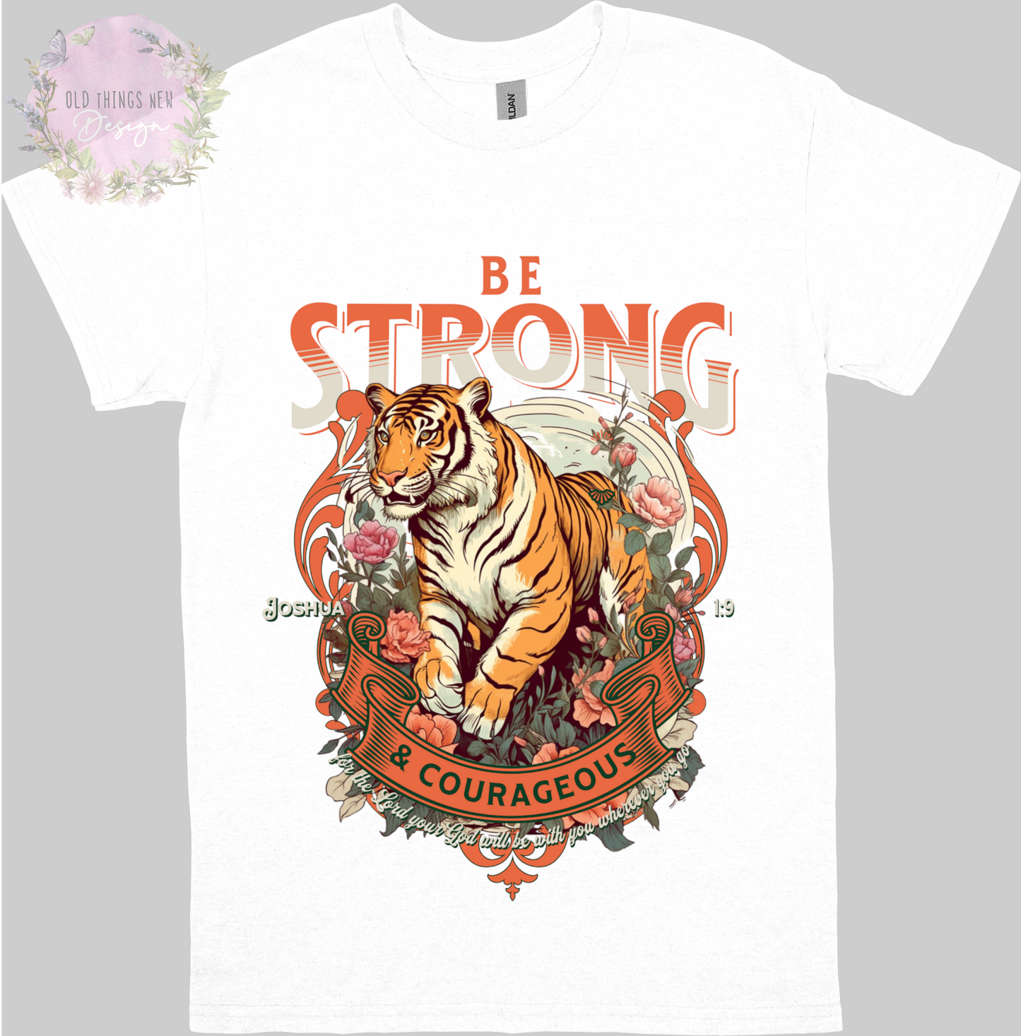 Be Strong And Courageous Kids T-shirt (Light)