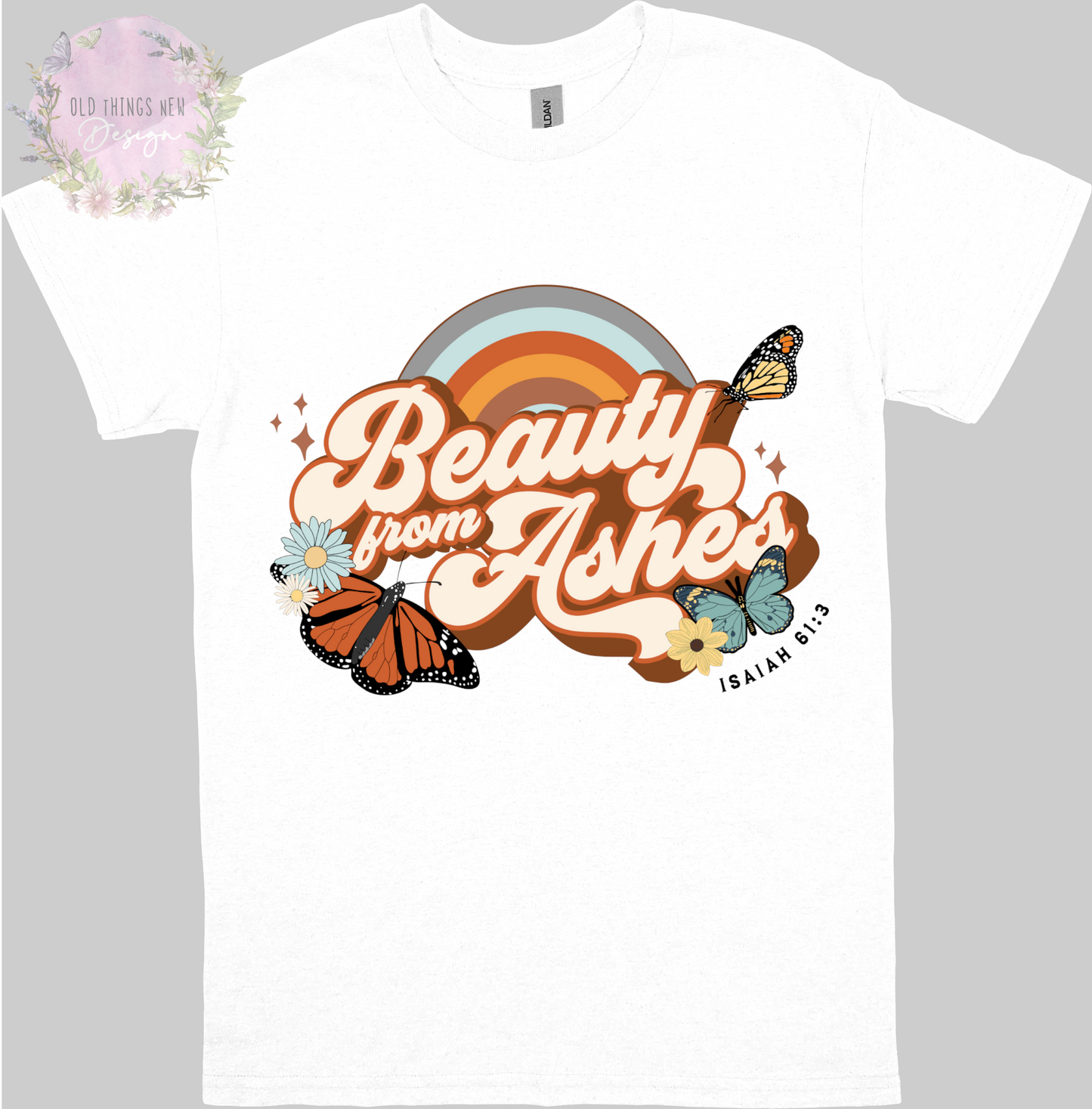 Beauty For Ashes (Dark) Adults T-Shirt