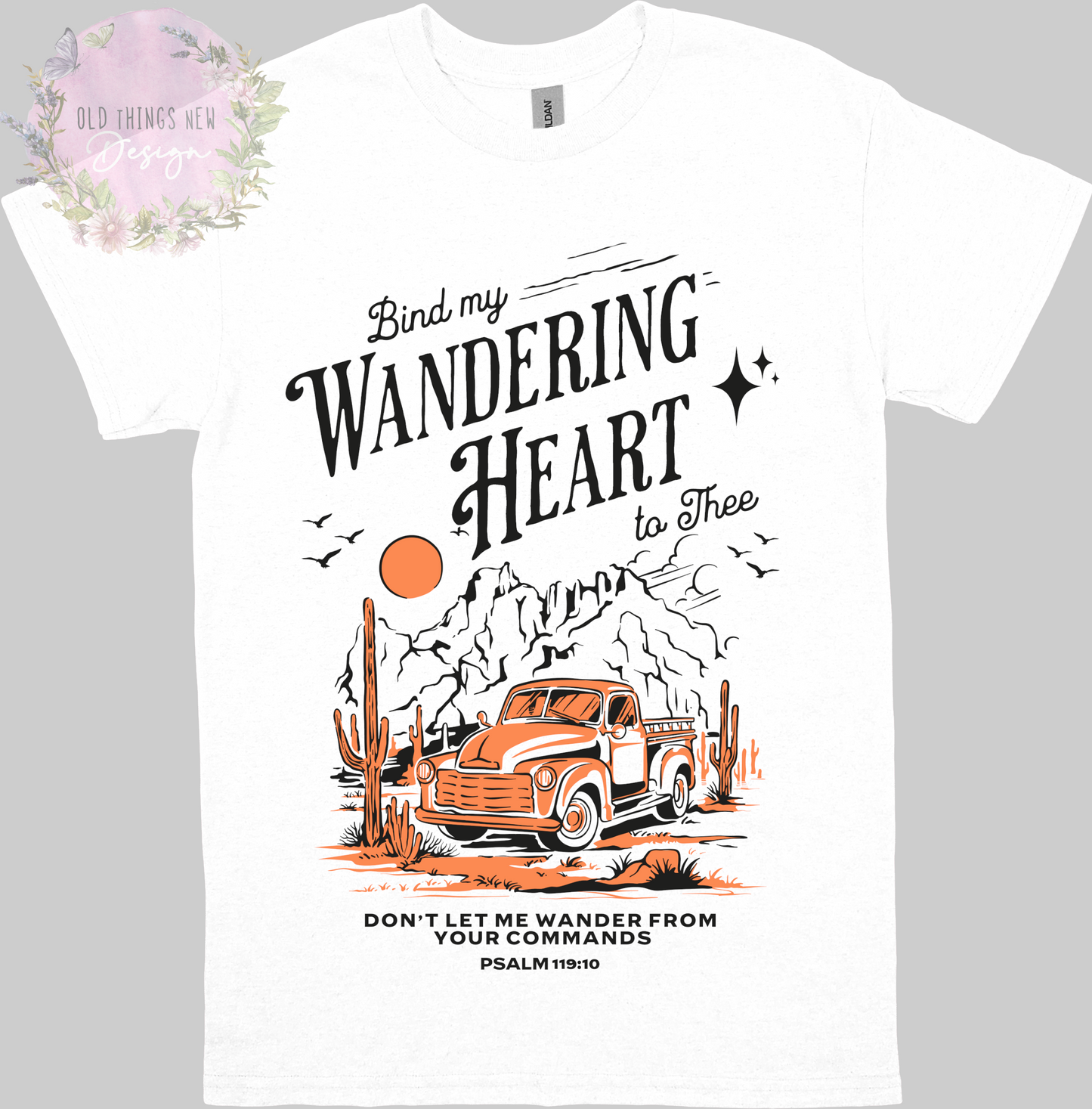 Bind My Wondering Heart Orange(Dark) Adults T-Shirt