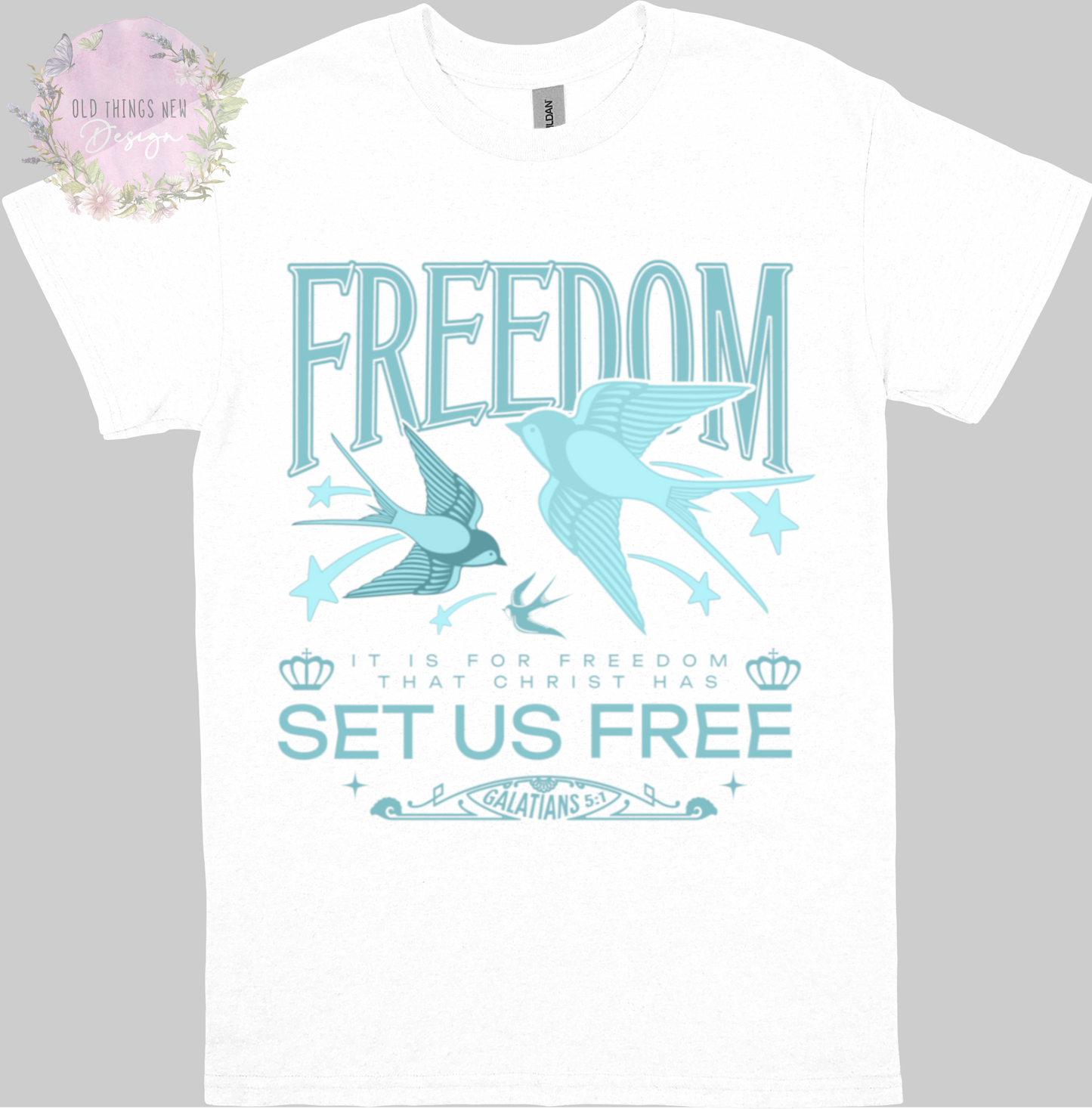 Freedom(Blue) Adults T-Shirt