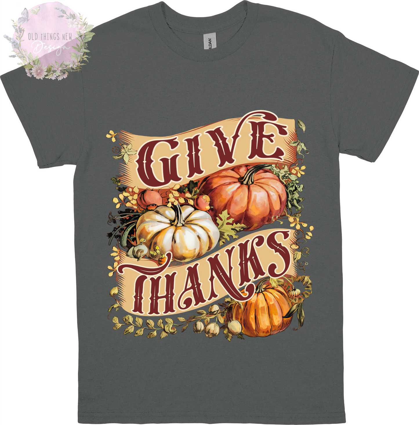 Give Thanks (Pumkin) Adults T-Shirt