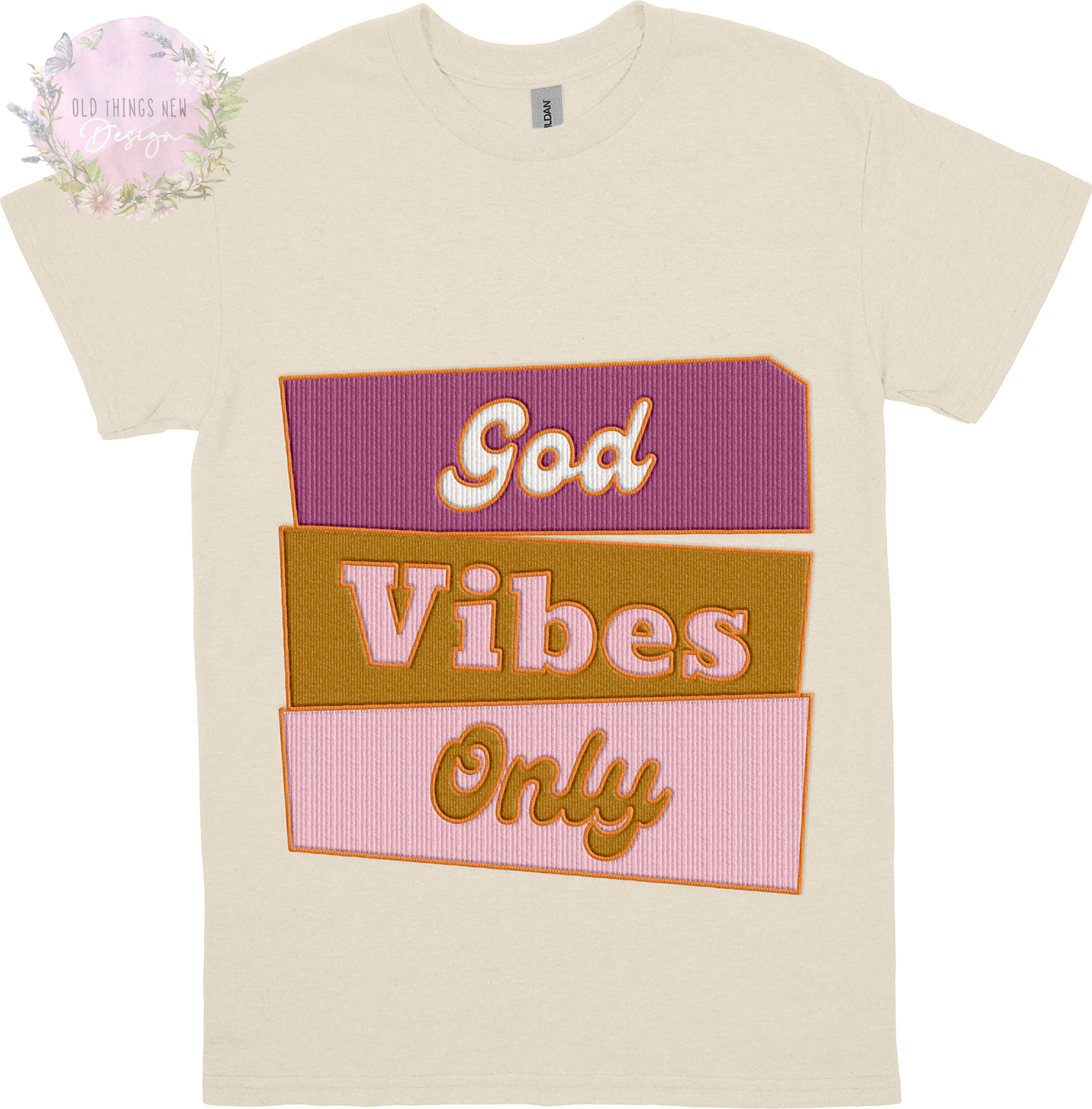 God Vibes Only(Purple) Adults T-Shirt