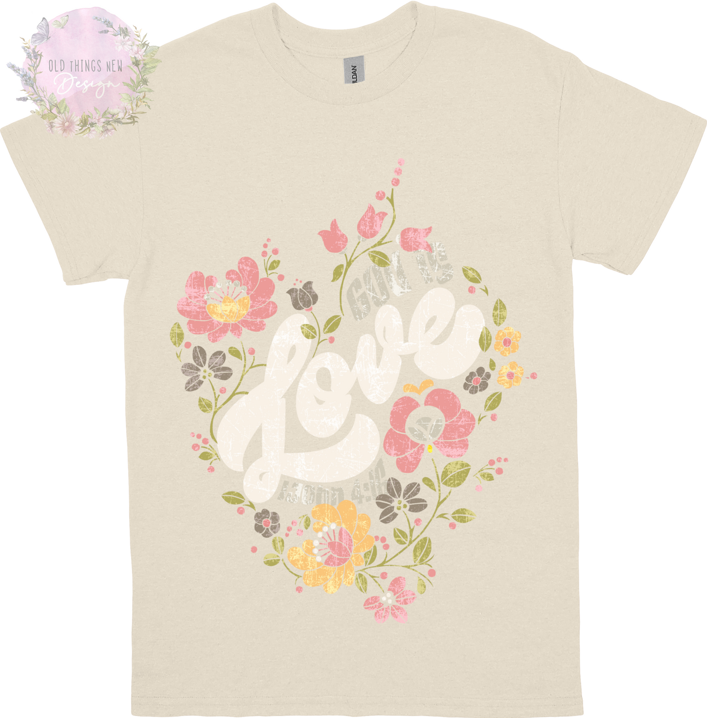 God Is Love (Light) Adults T-Shirt