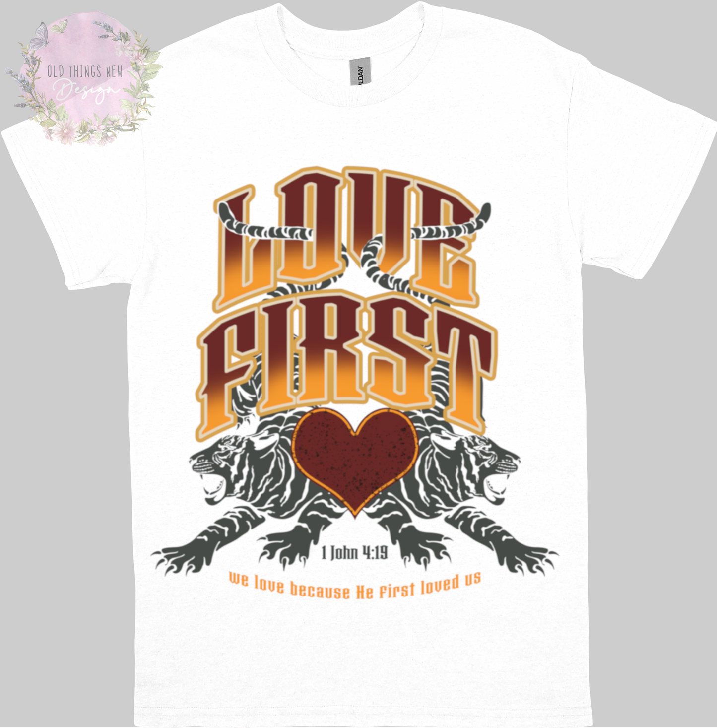 Love First(Dark) Adults T-Shirt