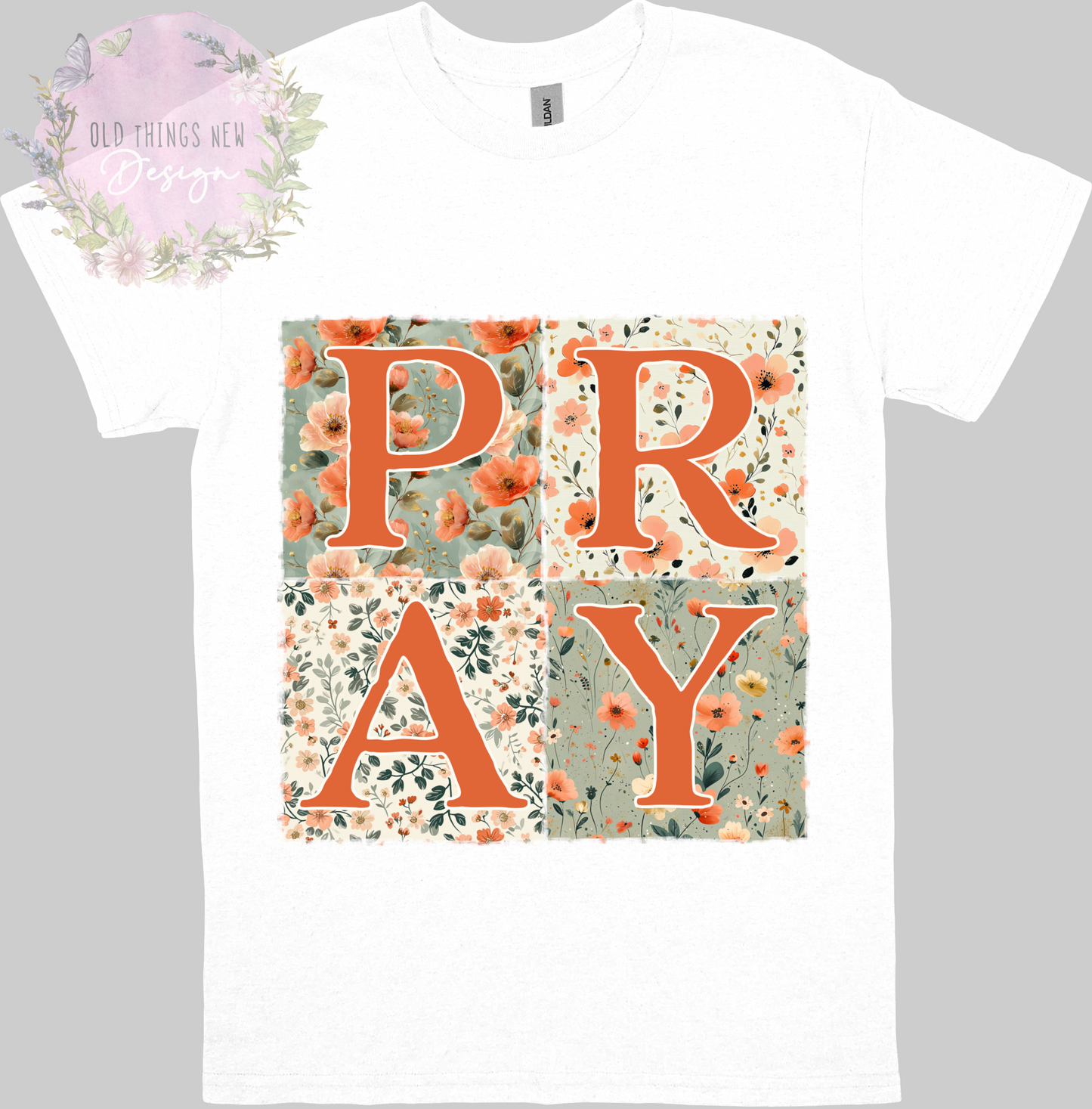 PRAY Floral Patchwork Kids T-Shirt