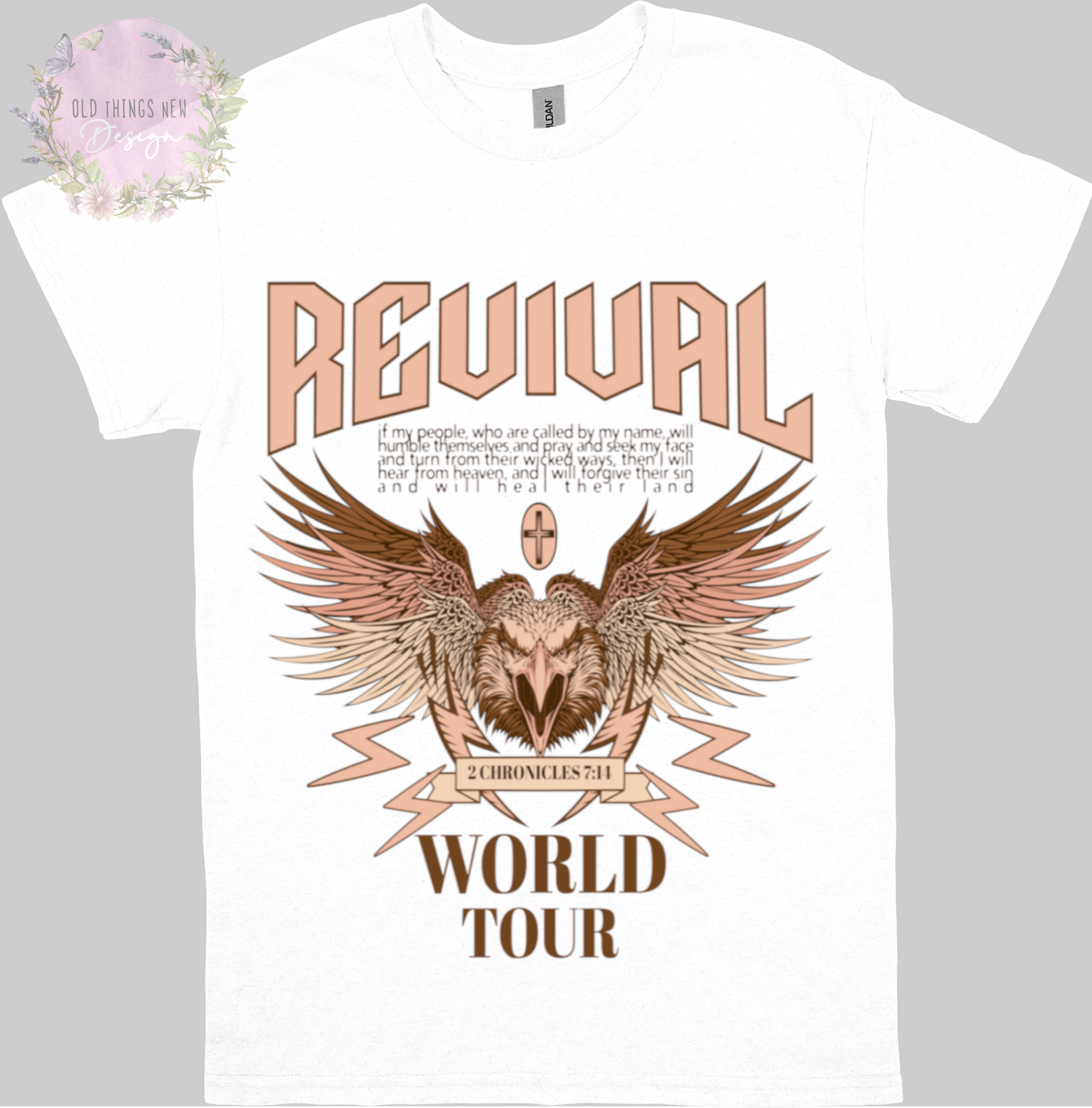 Revival World Tour (Peach) Adults T-Shirt