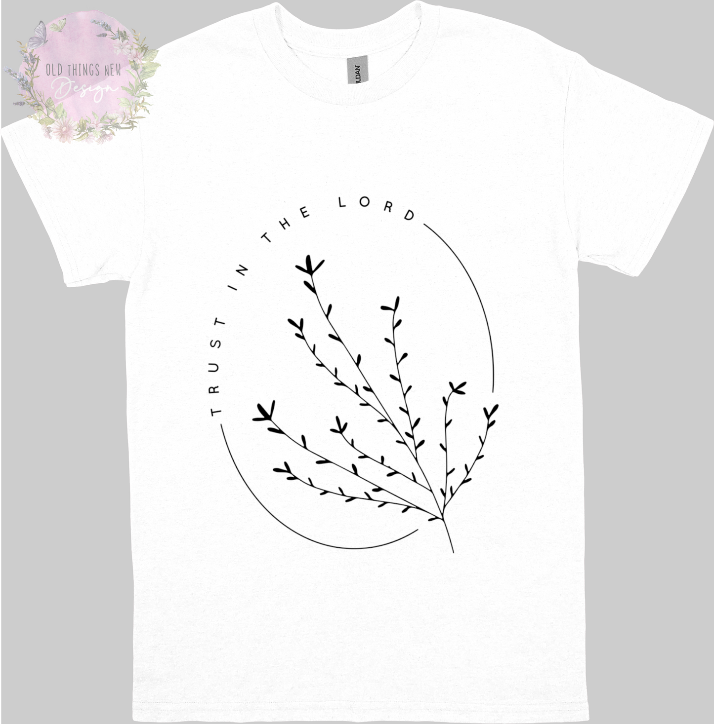 Trust In The Lord Adults T-Shirt (Black)