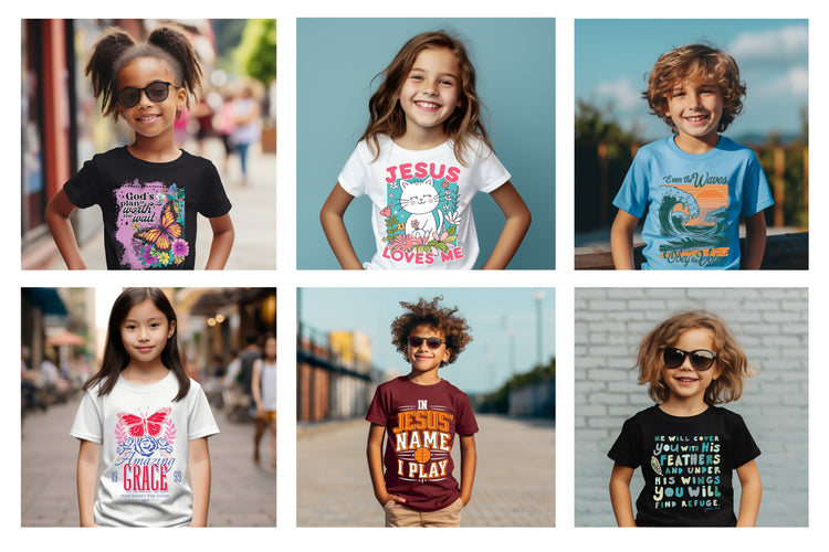 kids T-Shirts - Choose from multiple different designs and colour options