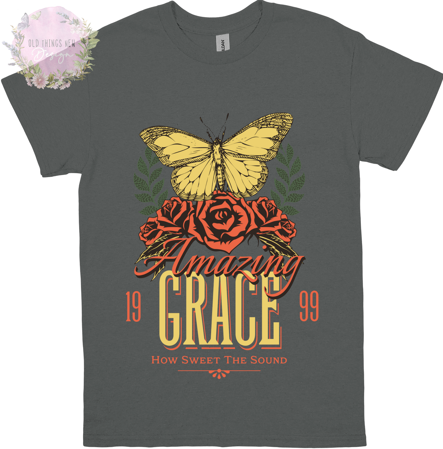 Amazing Grace Gold Adults T-Shirt