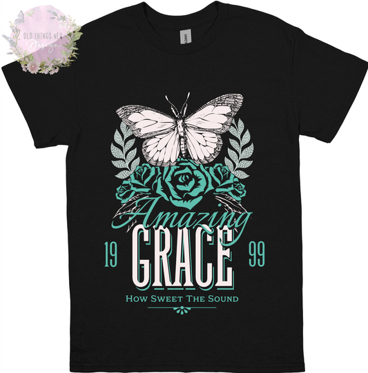 Amazing Grace (White) Adults T-Shirt