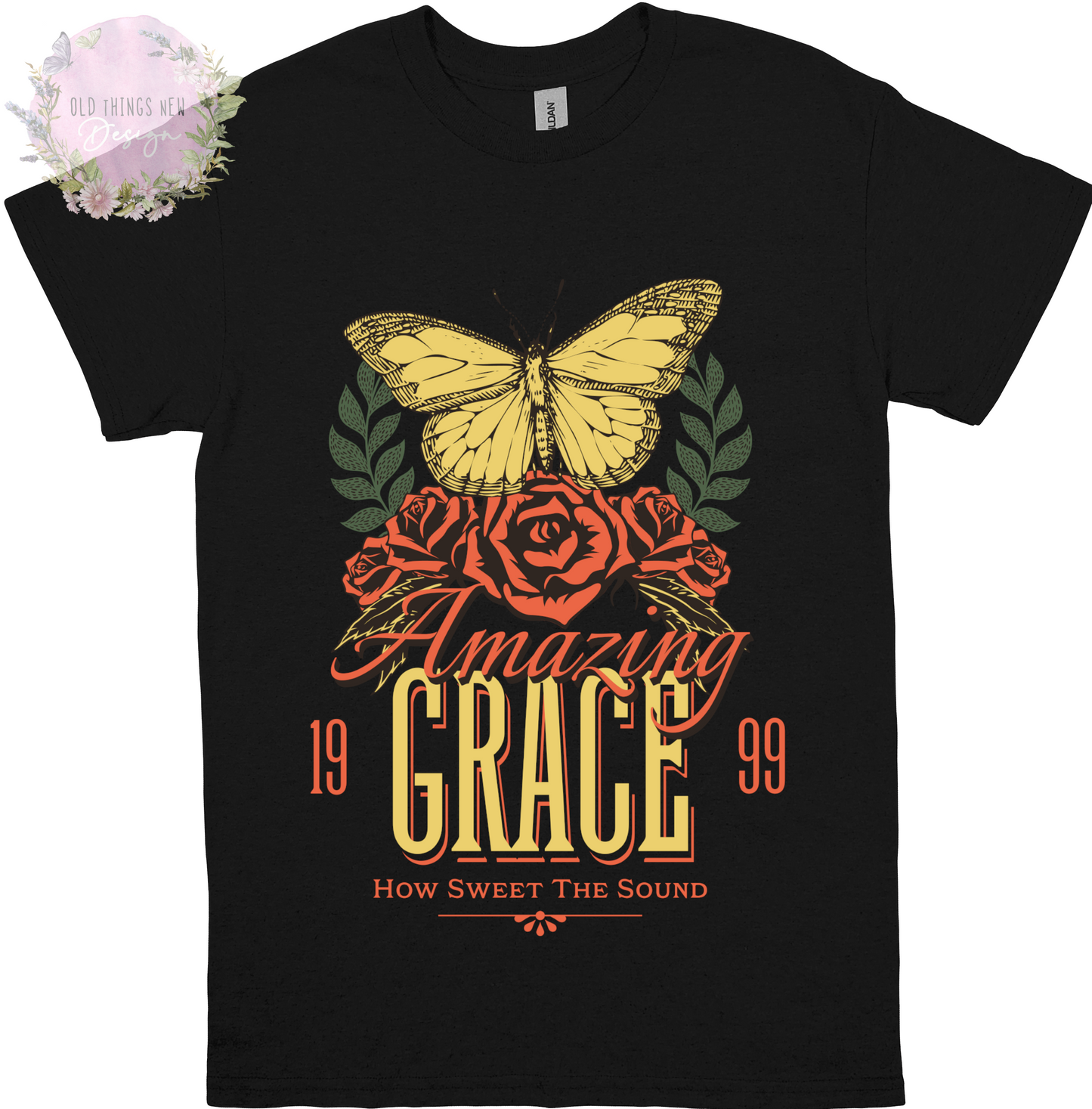 Amazing Grace Gold Adults T-Shirt