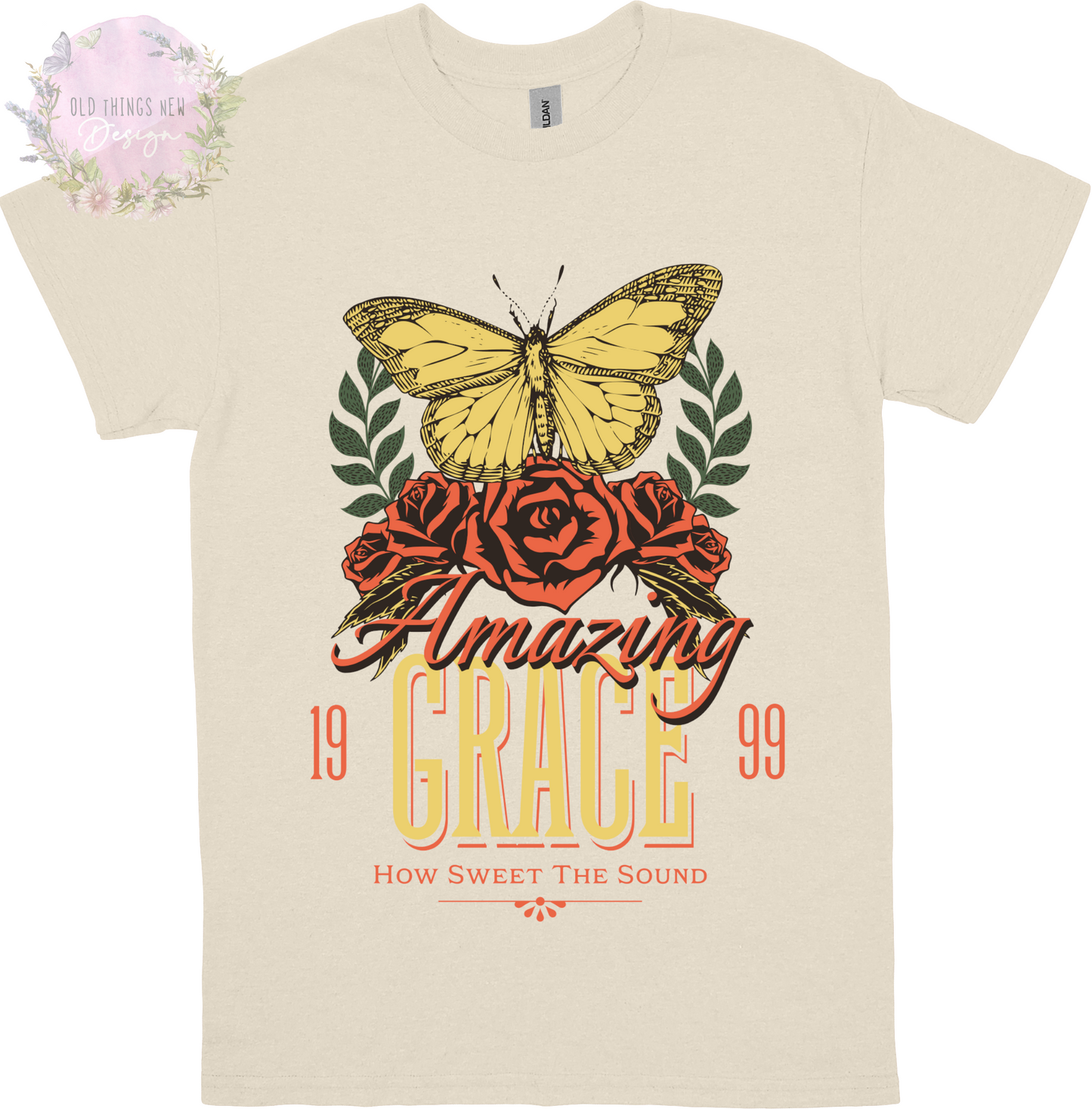 Amazing Grace Gold Adults T-Shirt