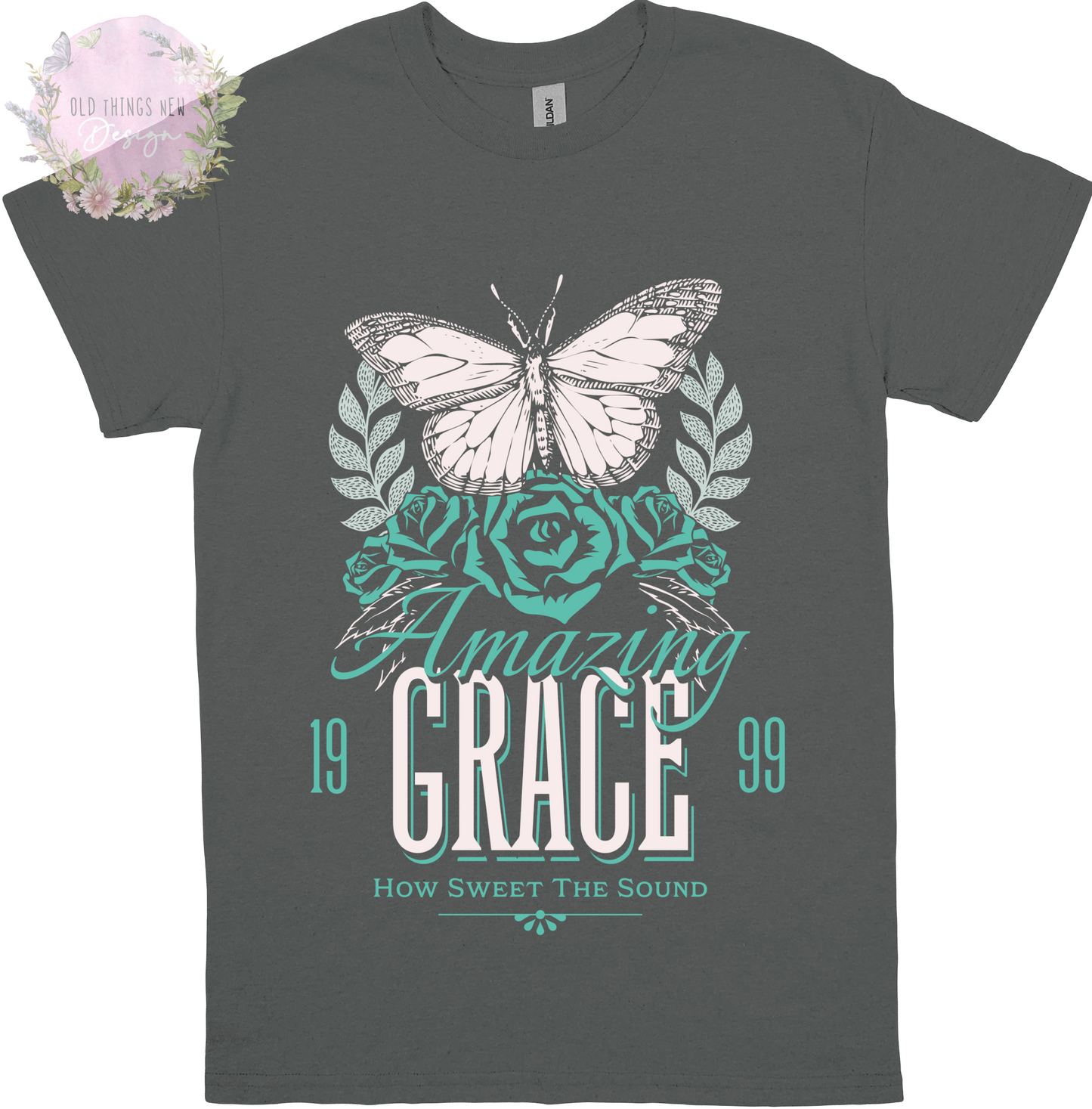 Amazing Grace (White) Adults T-Shirt
