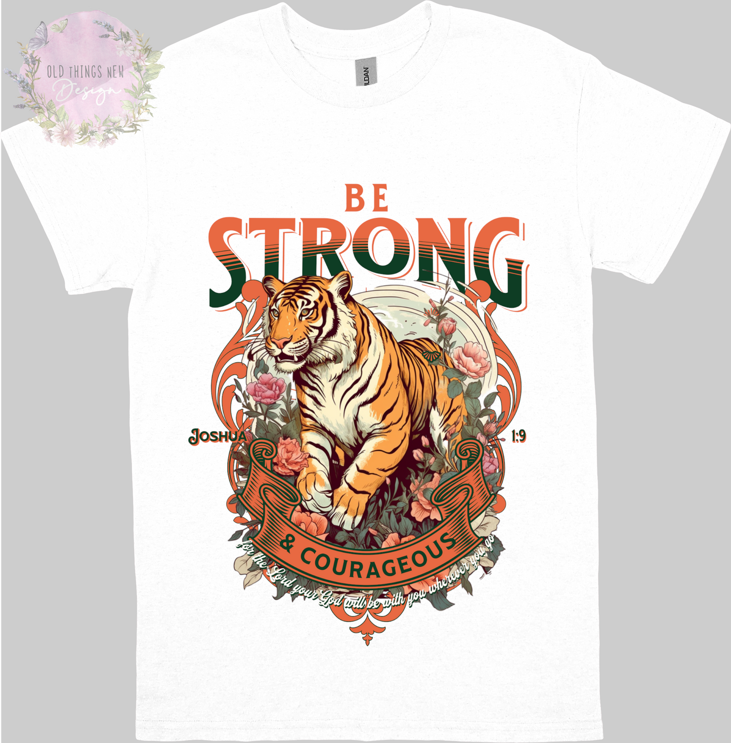 Be Strong And Courageous Kids T-shirt (Dark)