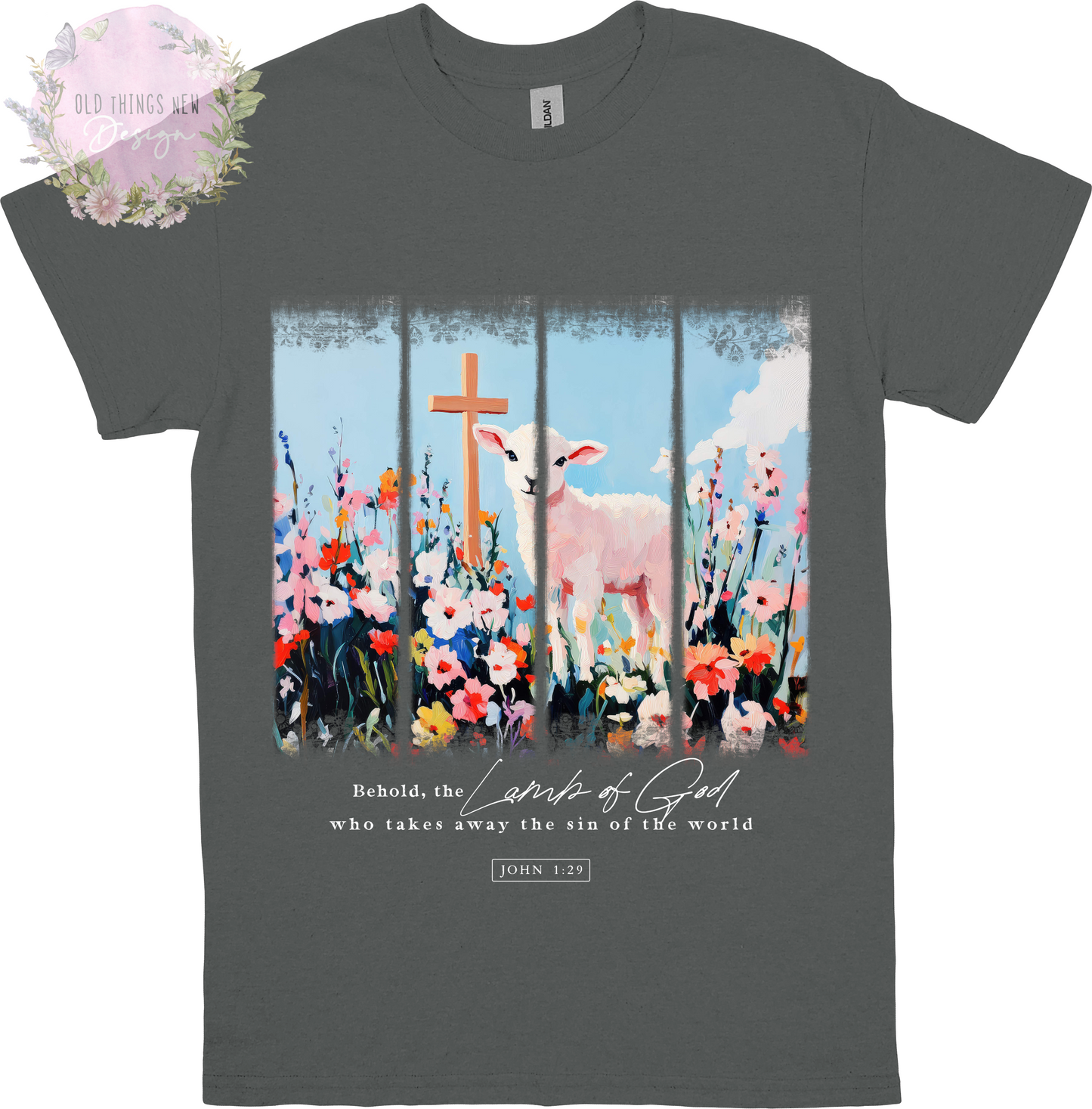 Behold The Lamb(Light Tx) Adults T-Shirt