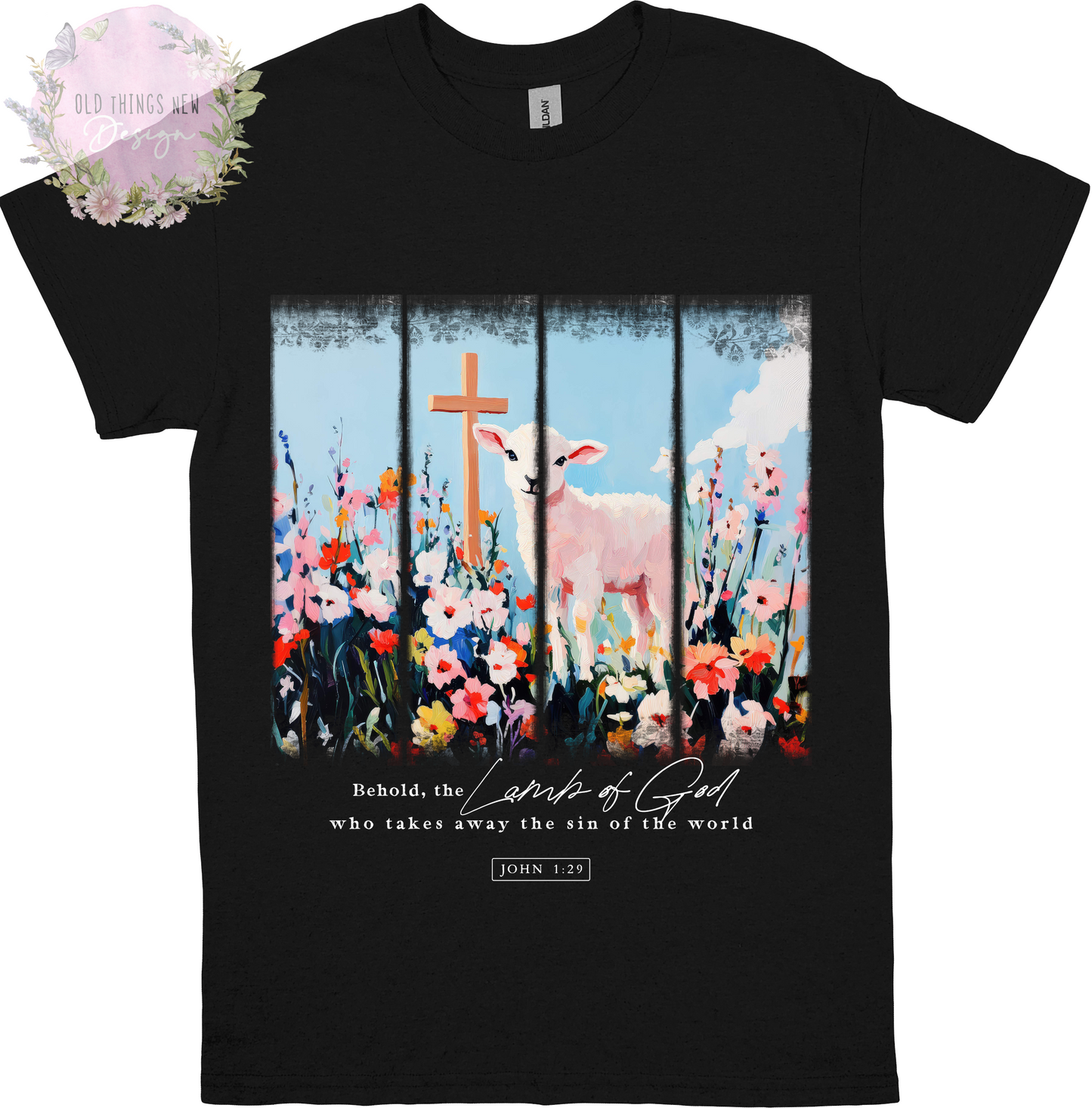 Behold The Lamb(Light Tx) Adults T-Shirt