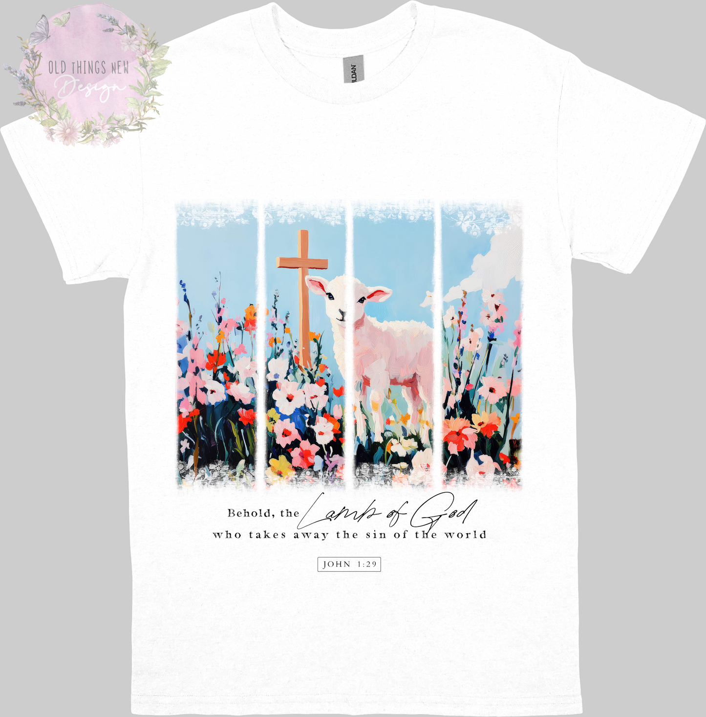 Behold The Lamb(Dark Tx) Adults T-Shirt