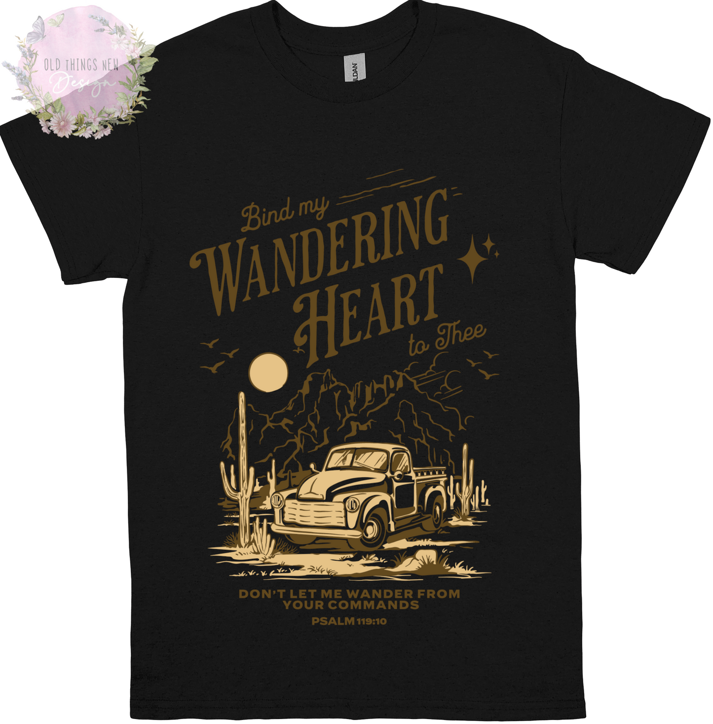 Bind My Wondering Heart Mustard Kids T-Shirt