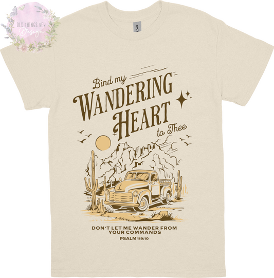 Bind My Wondering Heart Mustard Adults T-Shirt