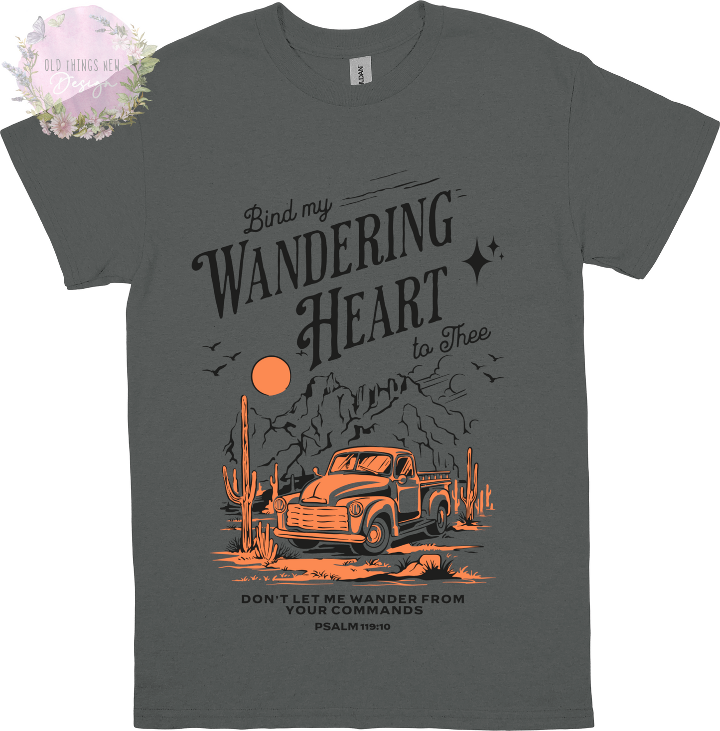 Bind My Wondering Heart Orange(Dark) Adults T-Shirt
