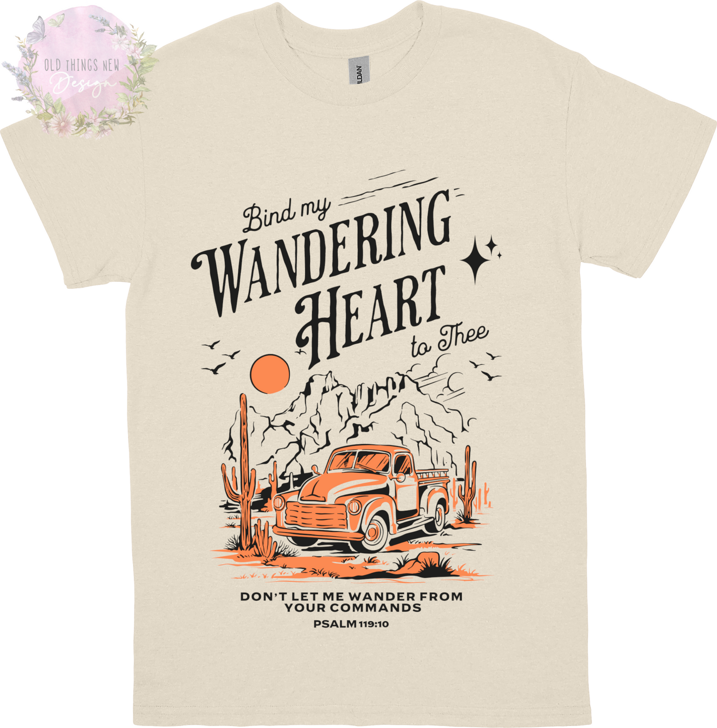 Bind My Wondering Heart Orange(Dark) Adults T-Shirt