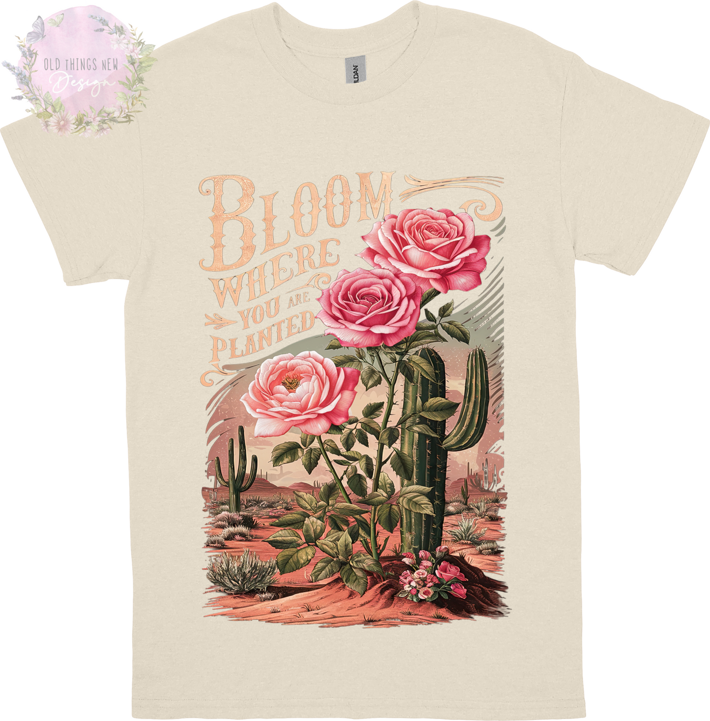 Bloom Where Your Planted(Light) Adults T-Shirt