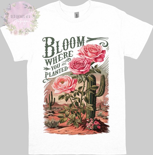 Bloom Where Your Planted(Dark) Kids T-Shirt