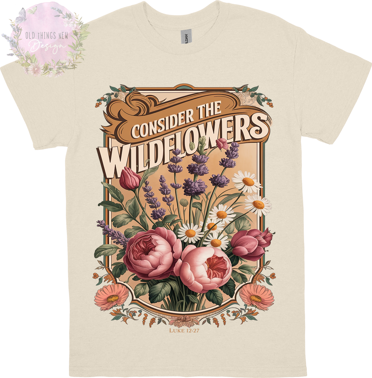 Consider The Wildflowers Adults T-Shirt