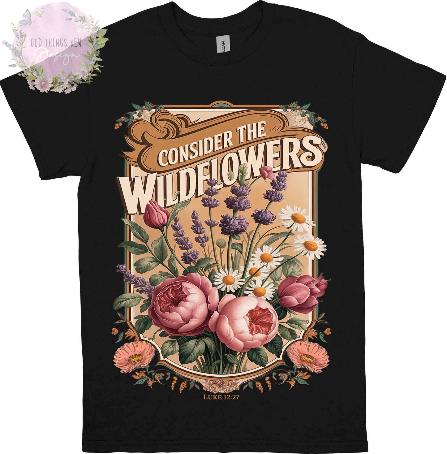 Consider The Wildflowers Adults T-Shirt