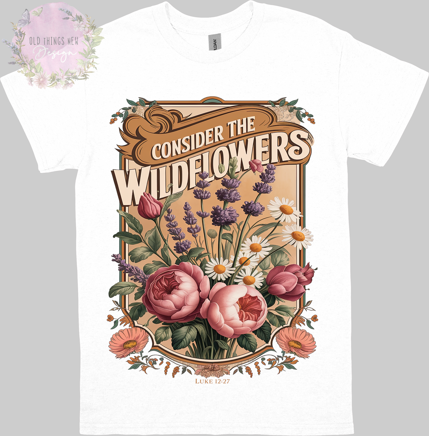 Consider The Wildflowers Adults T-Shirt