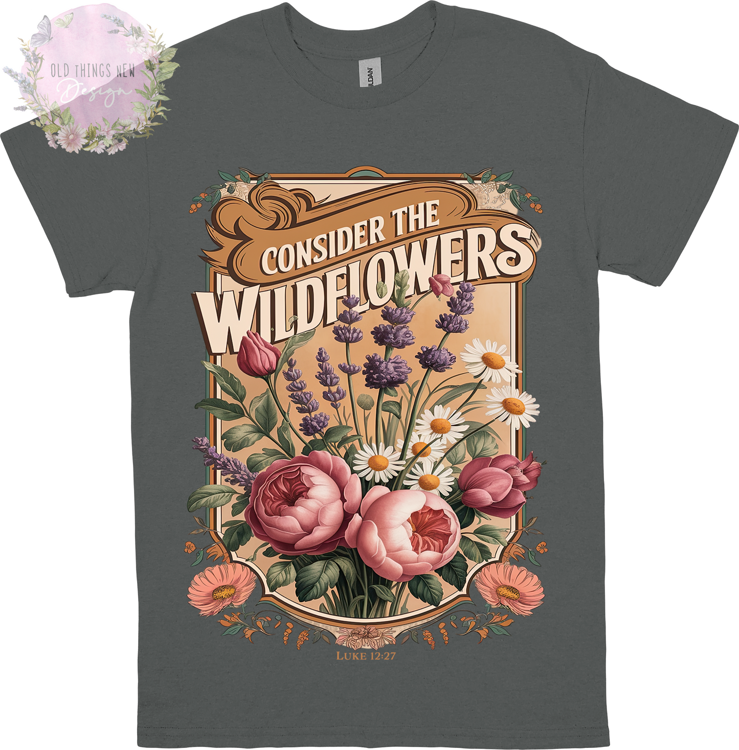 Consider The Wildflowers Adults T-Shirt