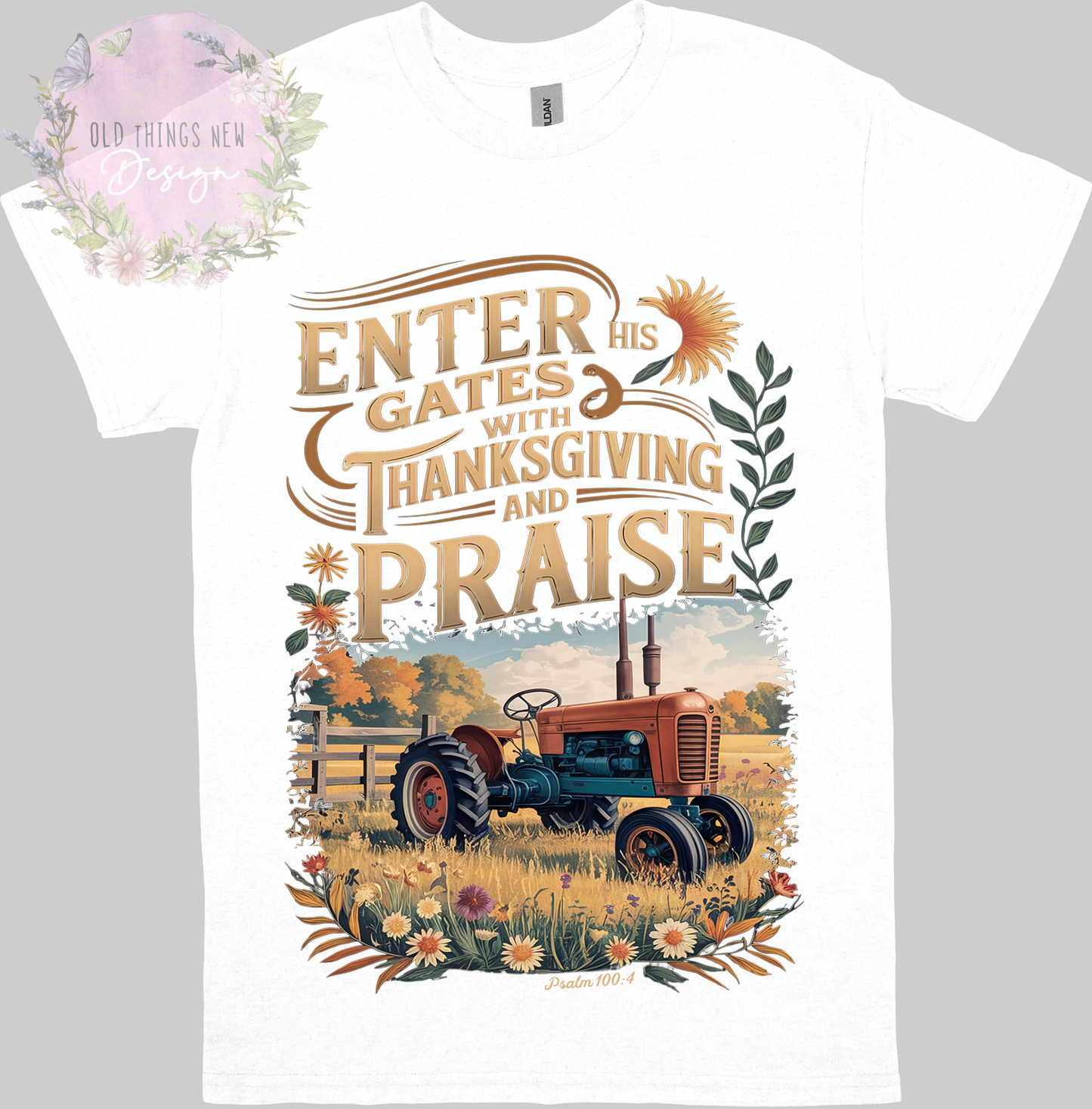 Enter His Gates Adults T-Shirt