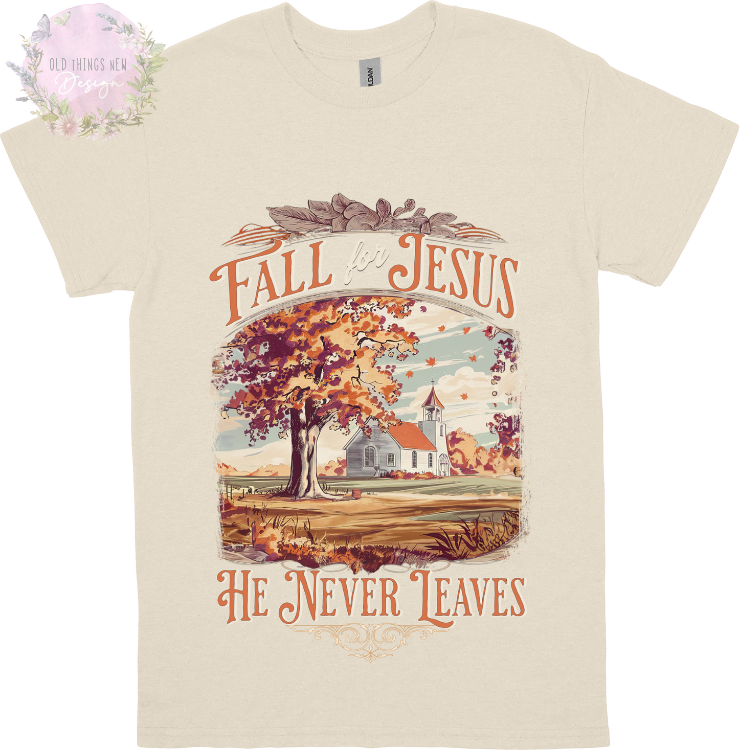 Fall For Jesus Adults T-Shirt