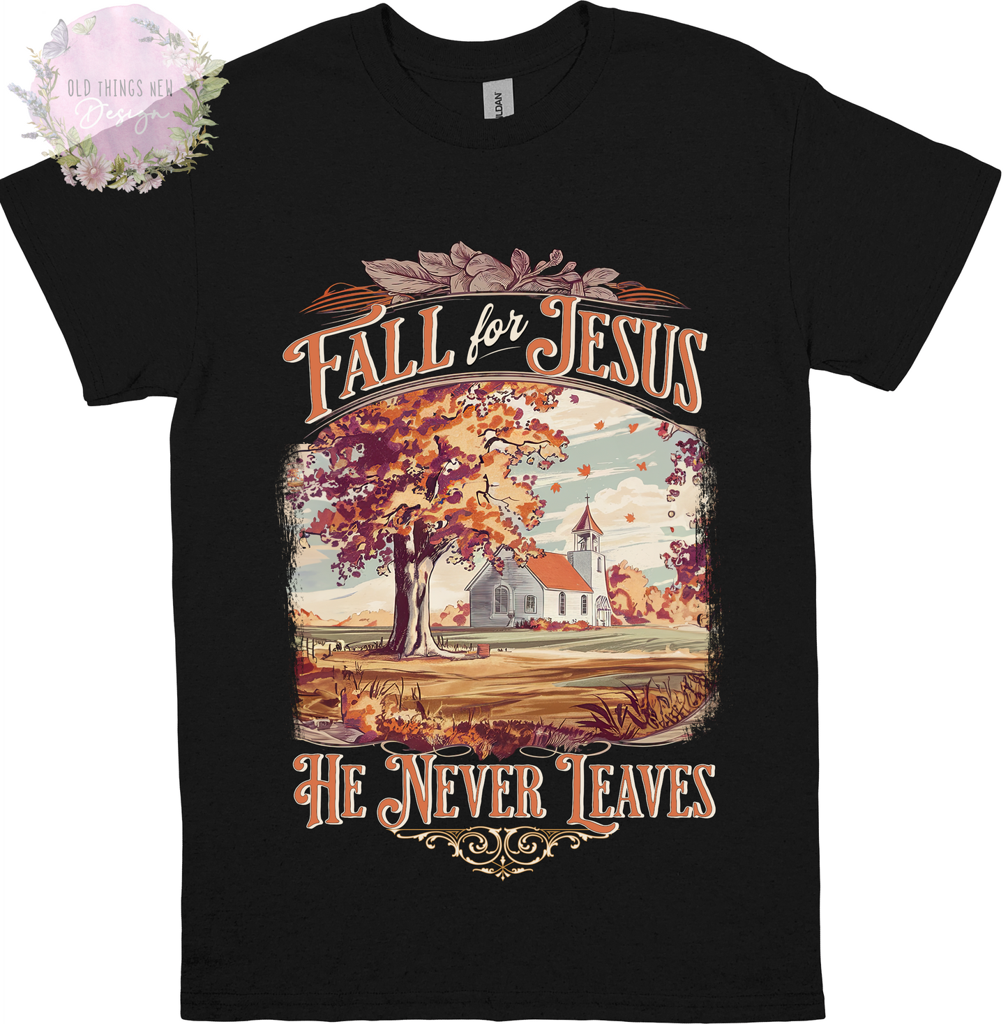 Fall For Jesus Adults T-Shirt