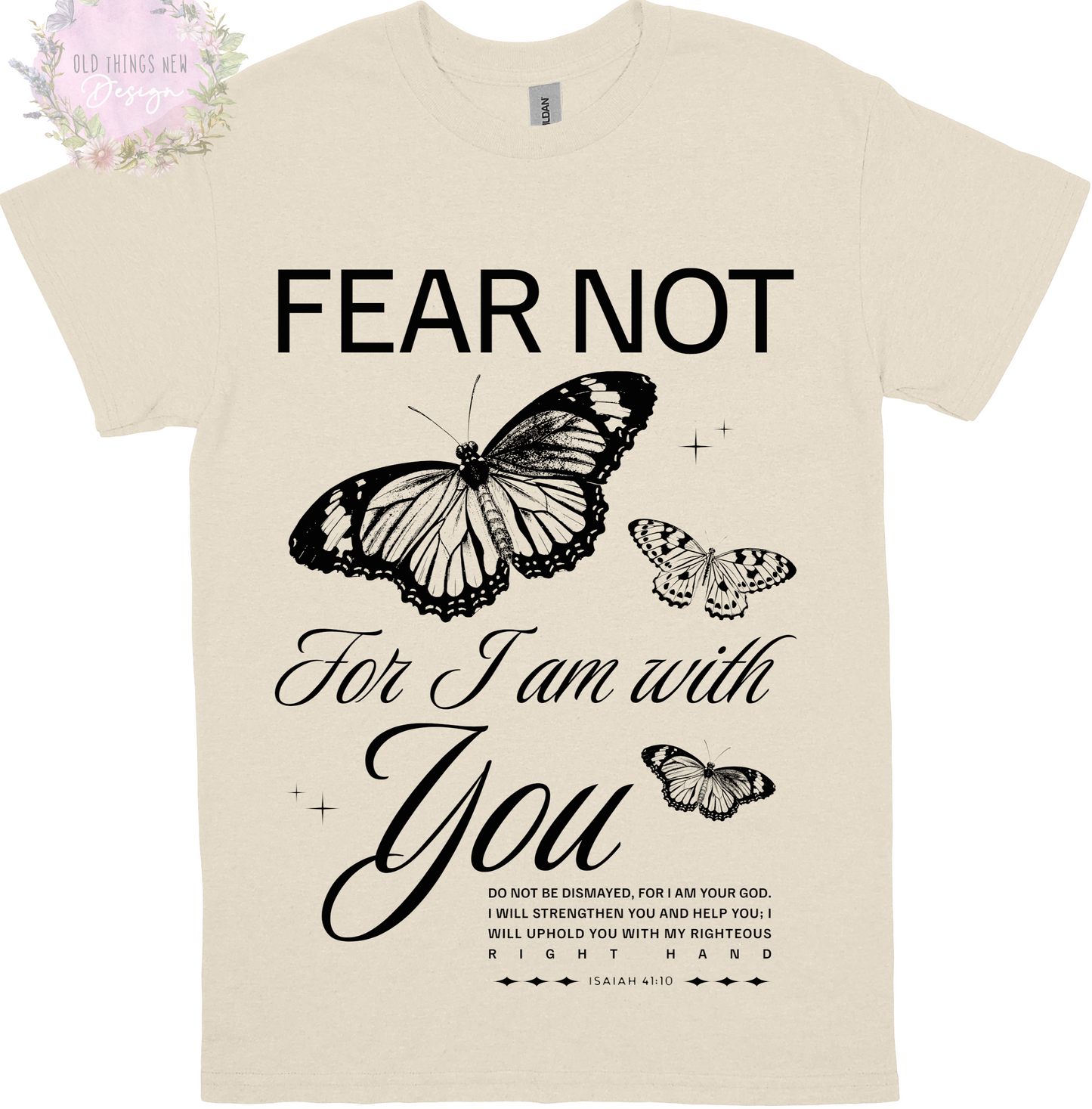 Fear Not (Black) Adults T-Shirt