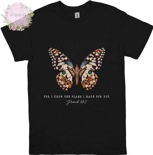 For I Know The Plans - Jeremiah 29:11 (Light) Adults T-Shirt