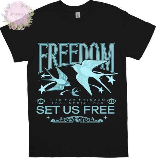Freedom(Blue) Adults T-Shirt