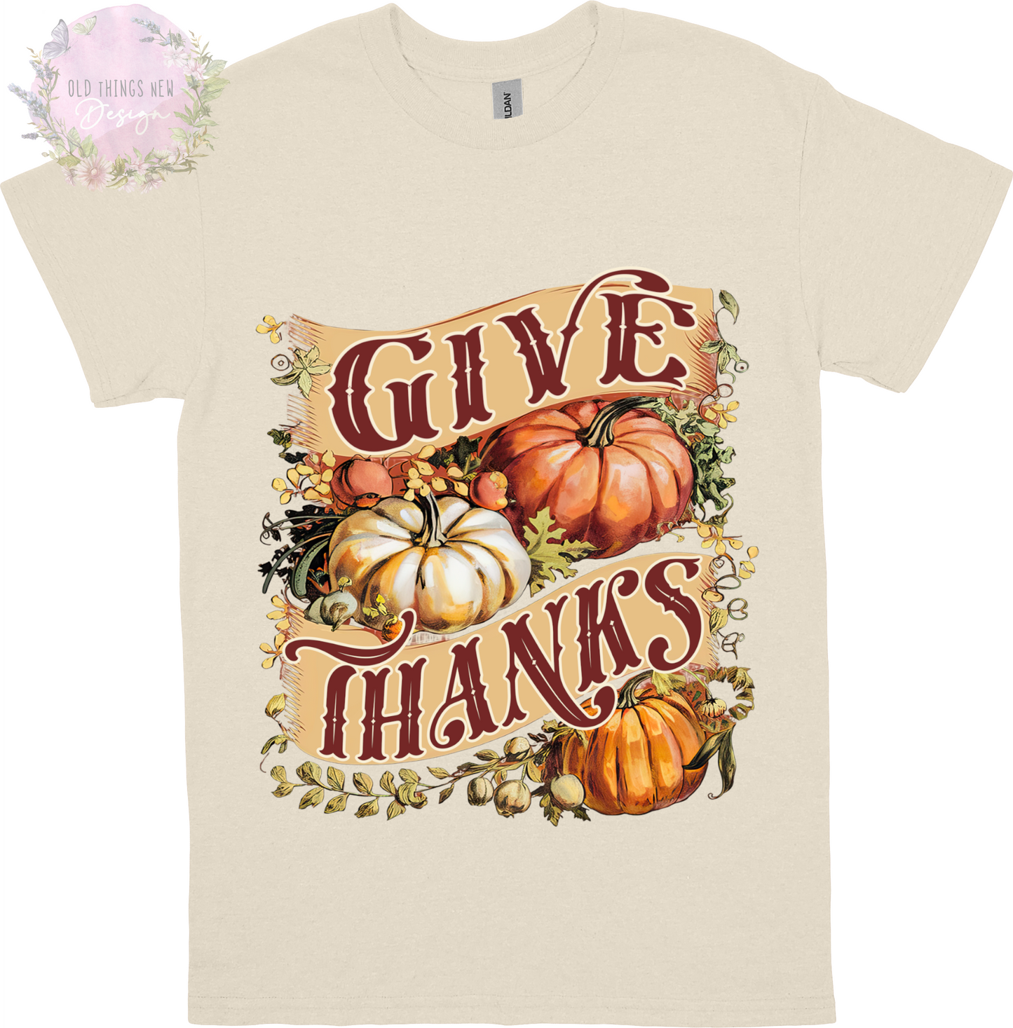 Give Thanks (Pumpkin) Kids T-Shirt