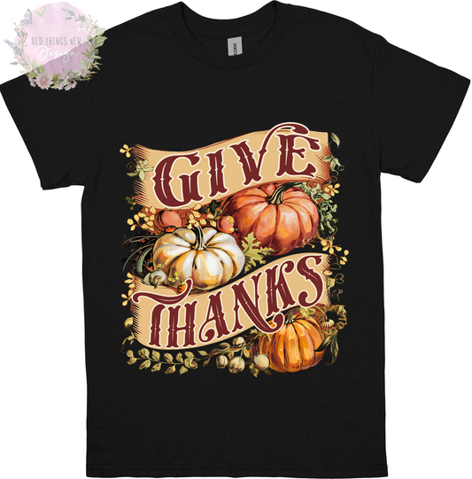 Give Thanks (Pumkin) Adults T-Shirt