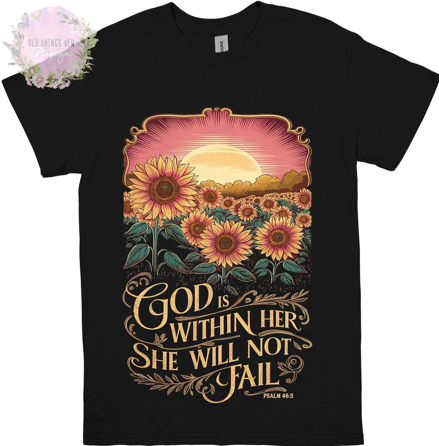 God Is Within Her Adults T-Shirt