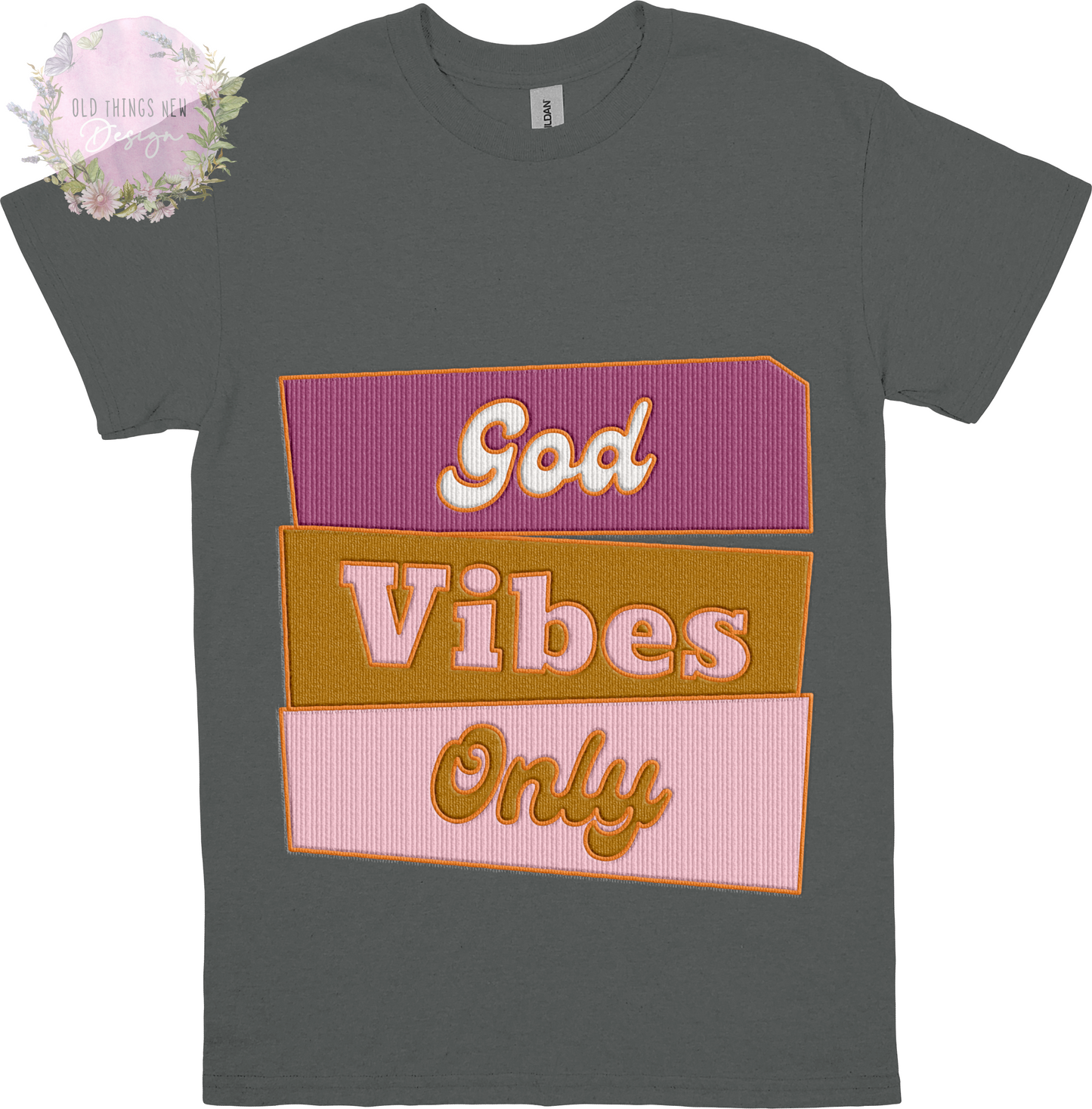 God Vibes Only(Purple) Adults T-Shirt