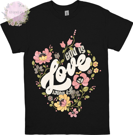 God Is Love (Light) Adults T-Shirt