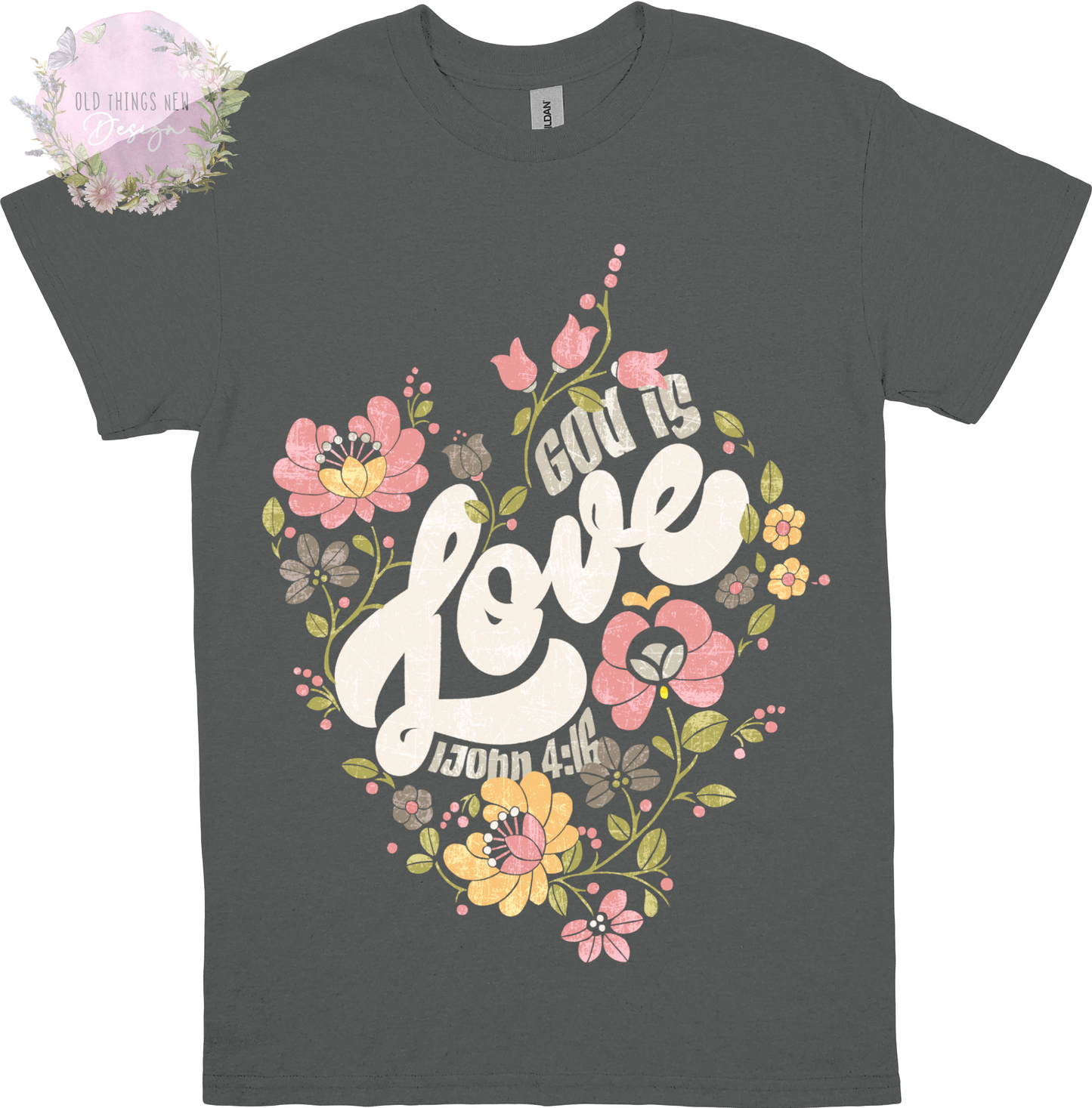 God Is Love (Light) Adults T-Shirt
