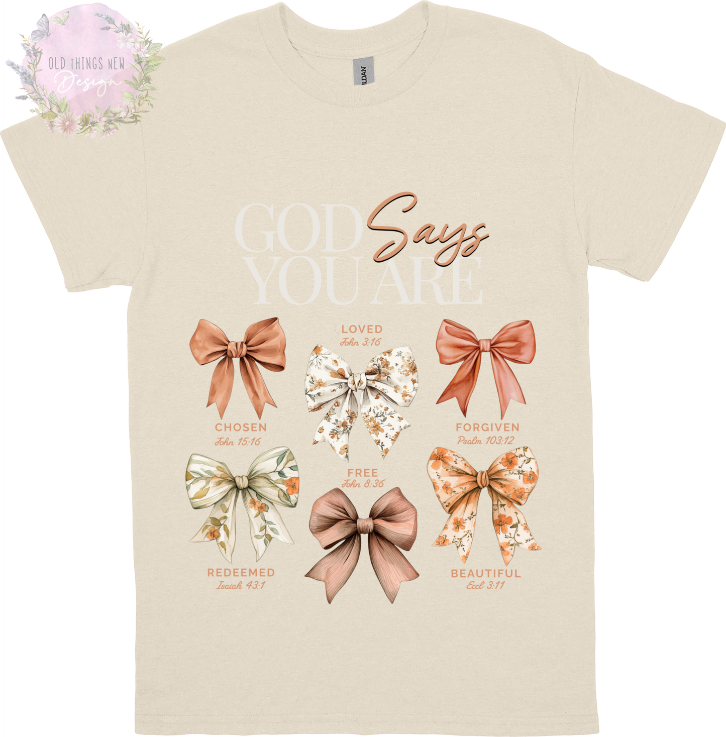 God Says You Are (White) Adults T-Shirt