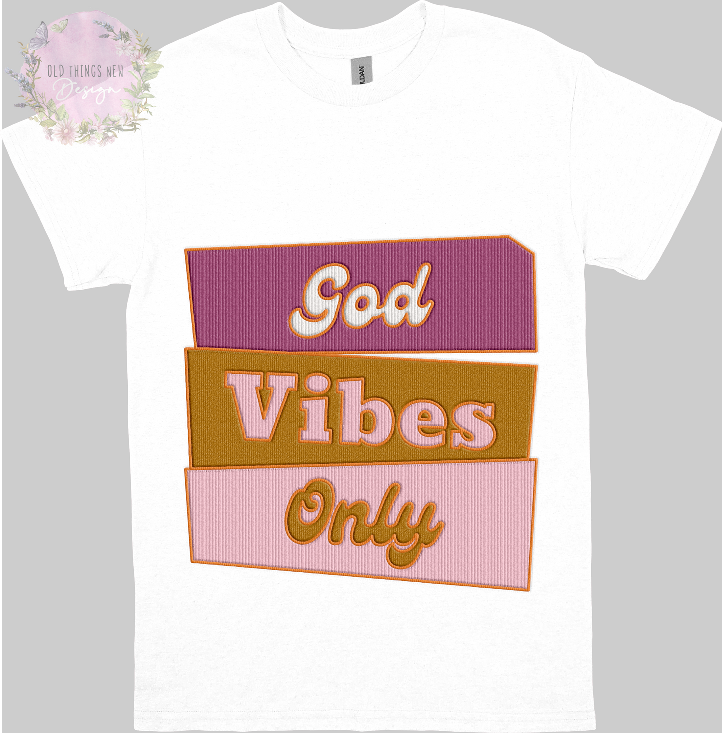 God Vibes Only(Purple) Adults T-Shirt