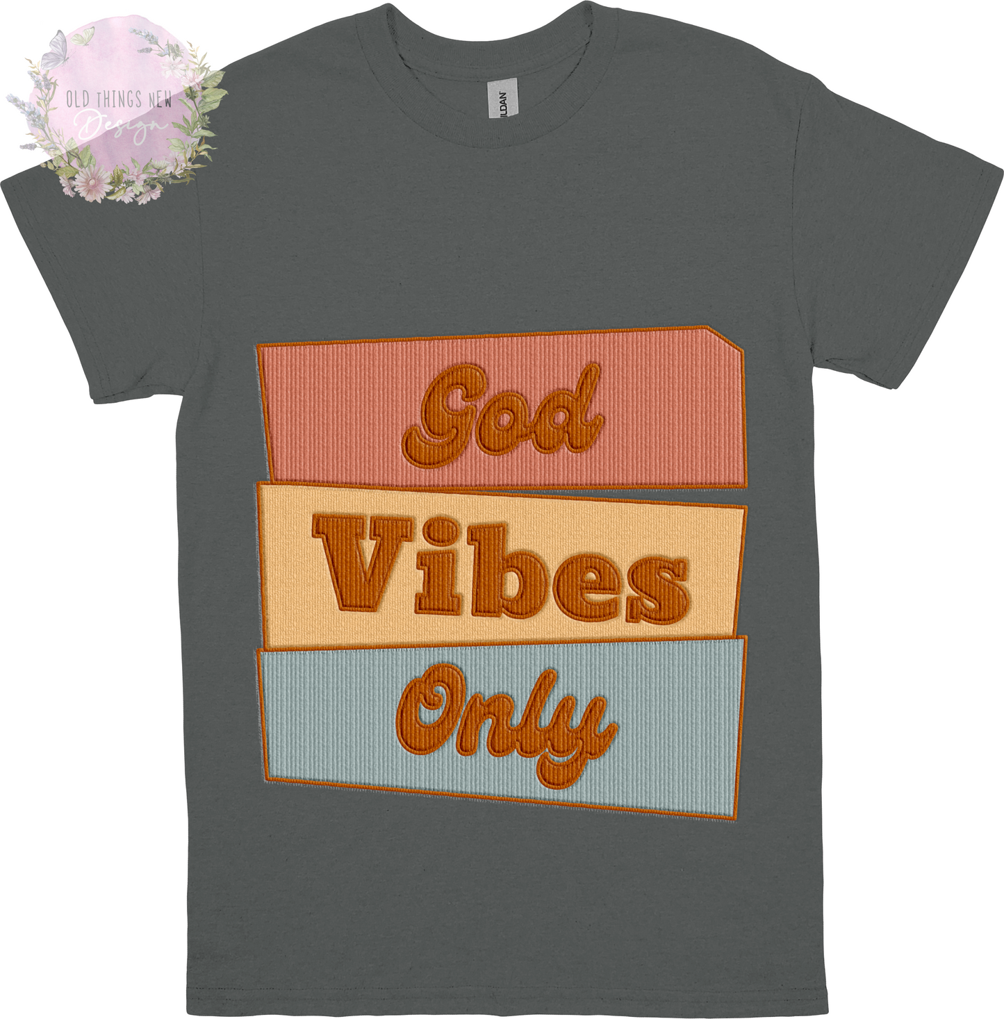 God Vibes Only(Peach) Kids T-Shirt