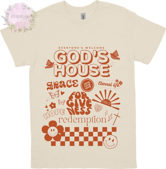 God's House(Sienna) Kids T-Shirt