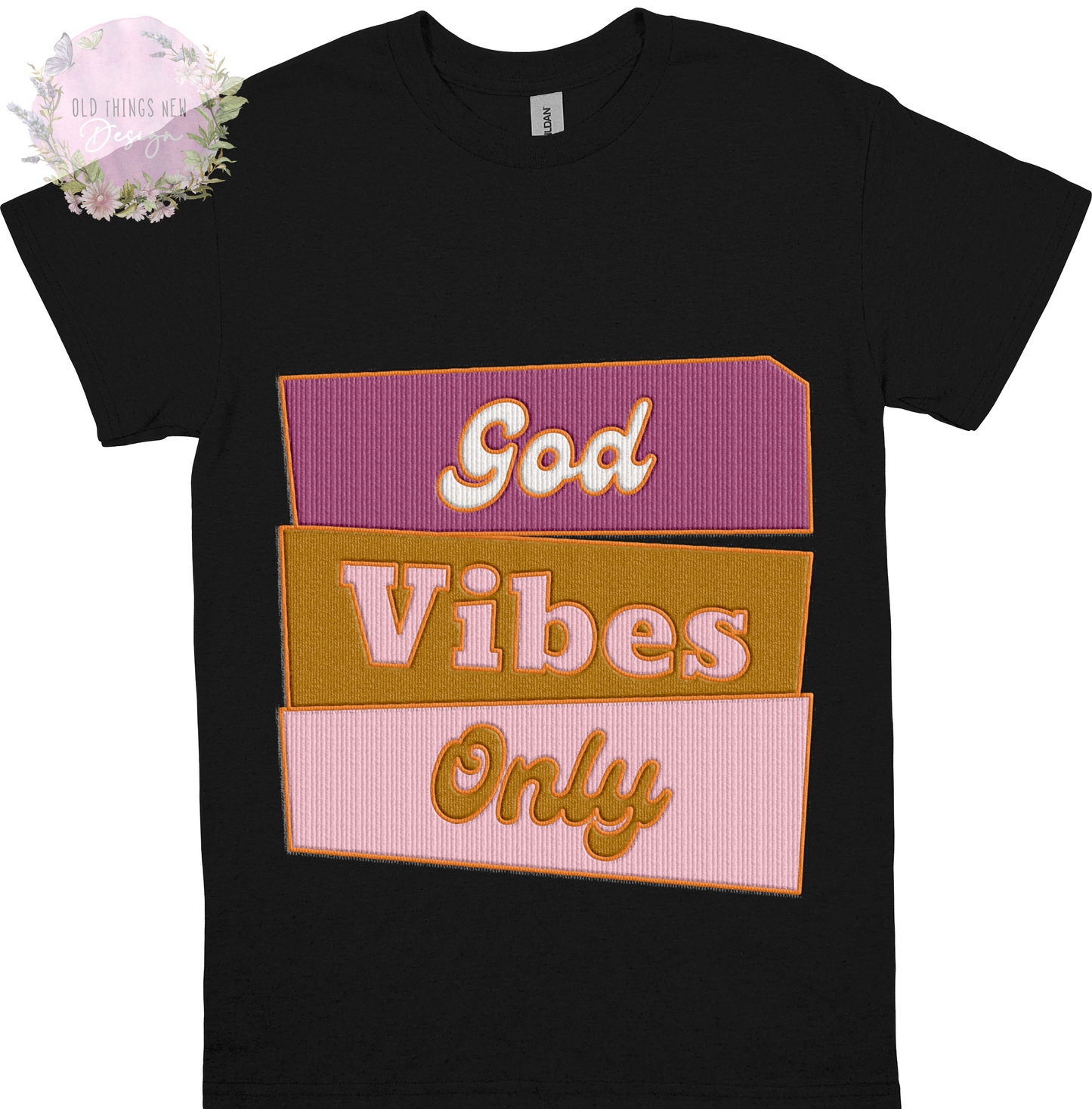 God Vibes Only(Purple) Adults T-Shirt