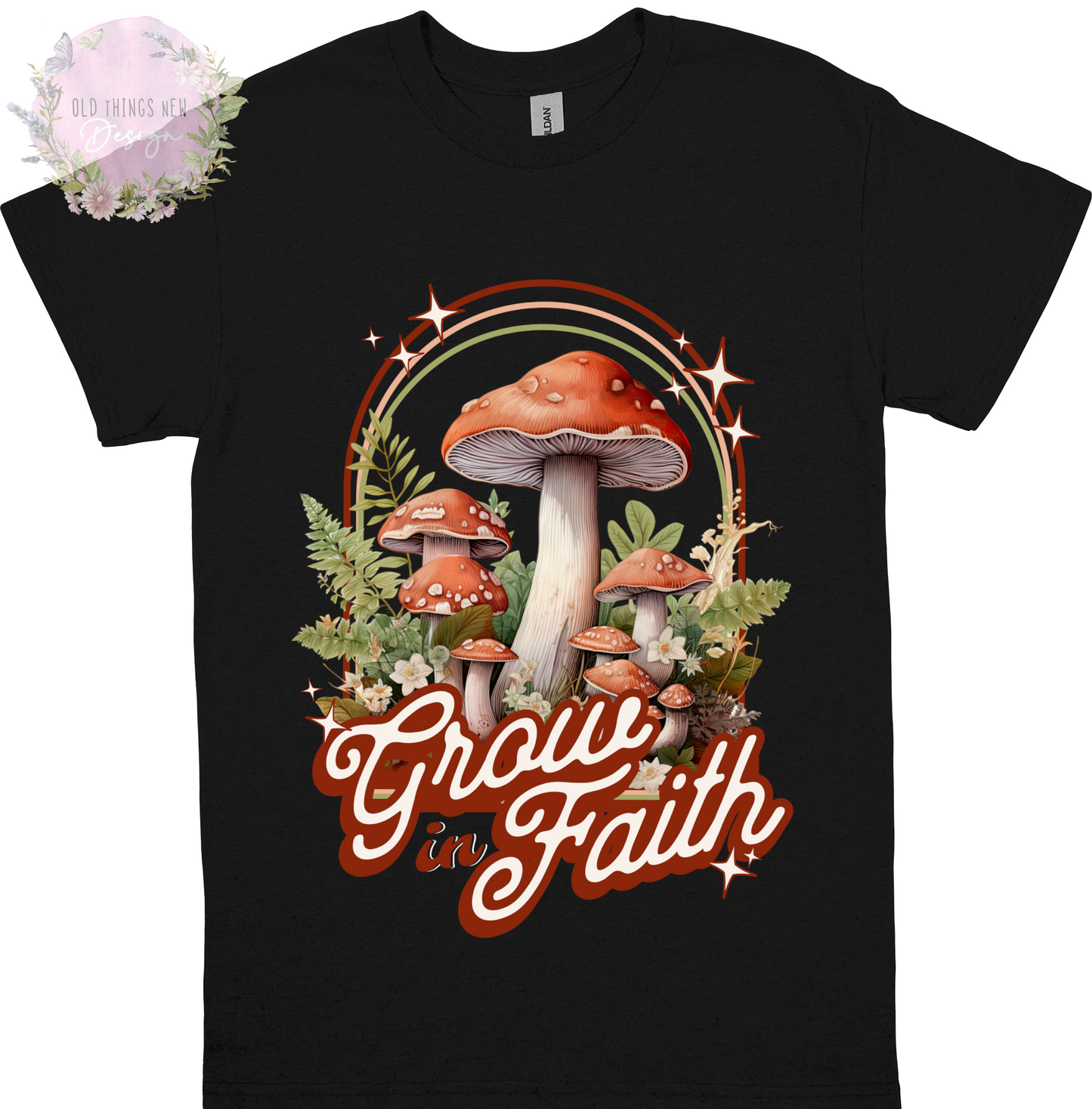 Grow In Faith Adults T-Shirt